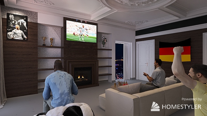 World Cup Living Room (Summer Vibes)) 3d design renderings