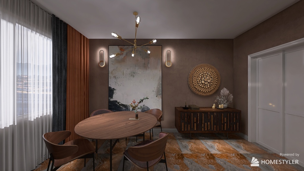 Светлая кухня 3d design renderings