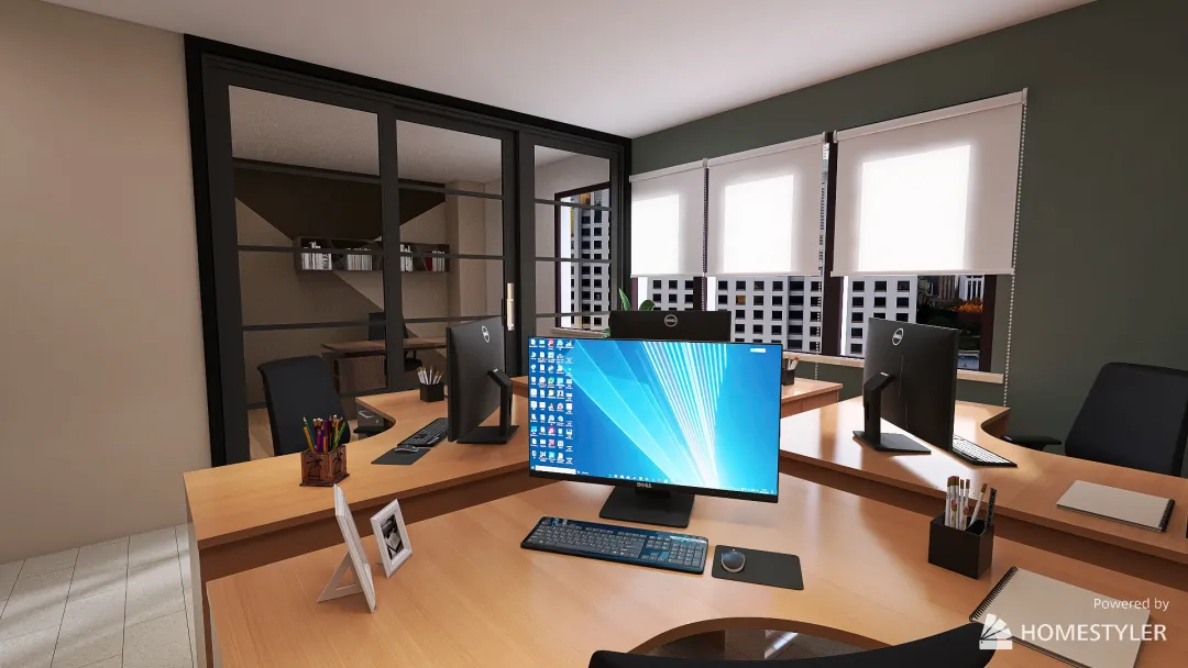 Ufficio Galeotti Autotrasporti nuova sala riunioni 3d design renderings