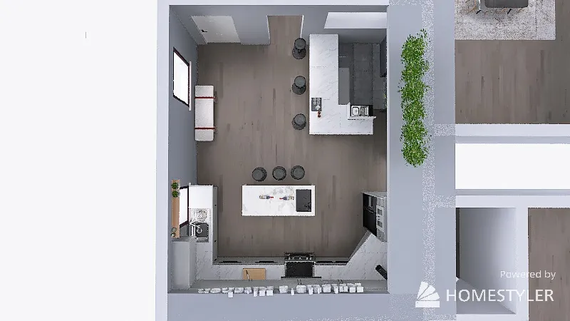 Residential Kitchen Design . 3d design renderings