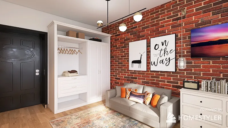 Autumn's bedroom 3d design renderings