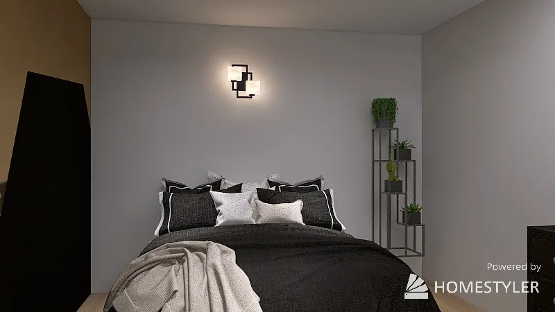 Geometry Bedroom 3d design renderings