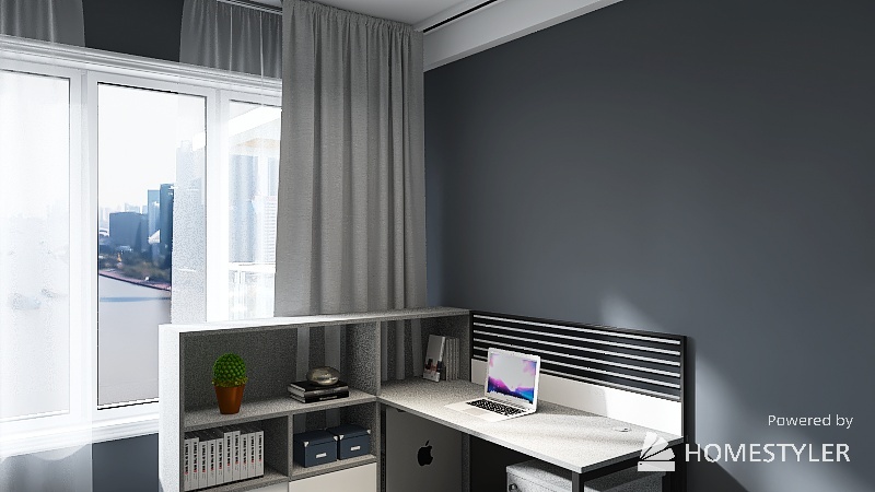 nice modernized living space (Lower Level) 3d design renderings