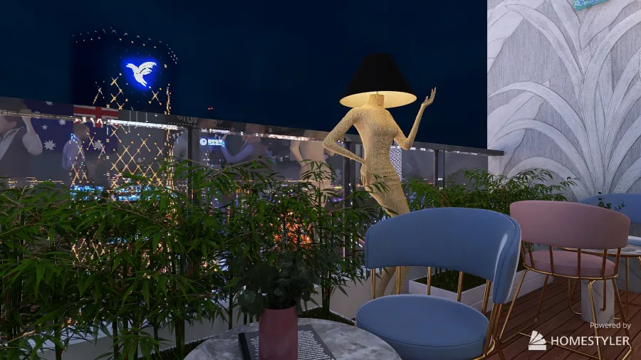 RoofTop of Fifa World Cup 3d design renderings