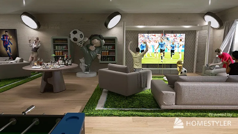 Soccer 3d design renderings