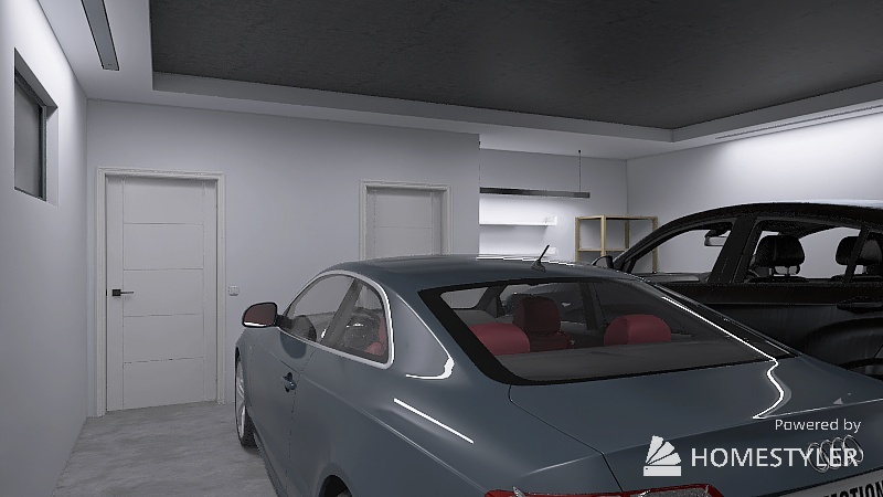 Garaż 3d design renderings