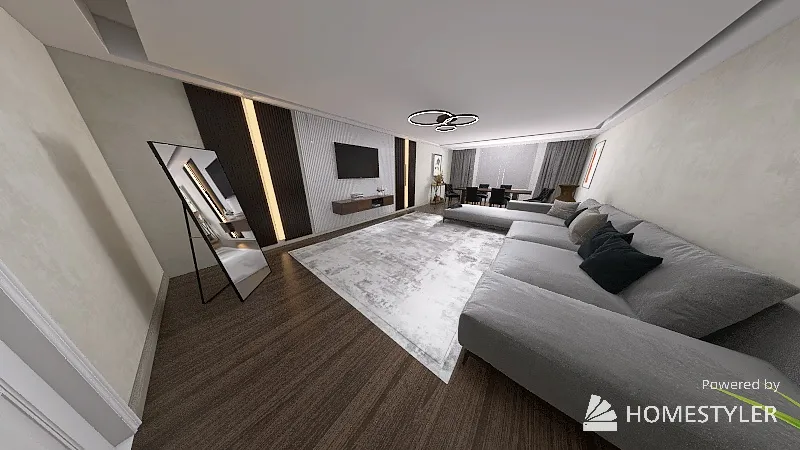 квартира 2 комнатная 3d design renderings