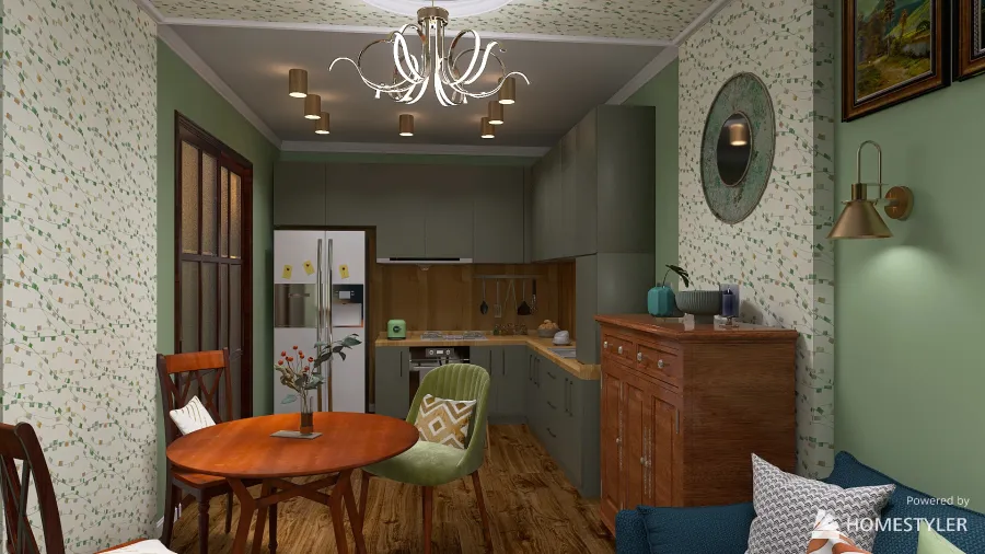 Квартира для трёх взрослых дам 3d design renderings