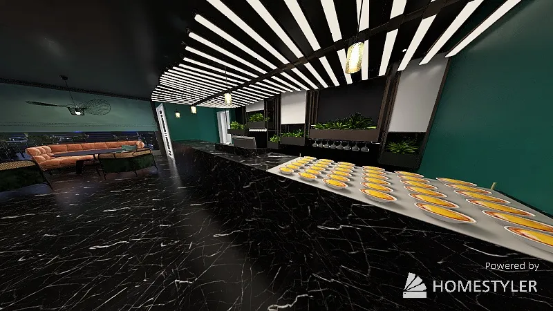 ресторан 3d design renderings