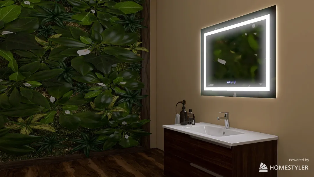 Plant Bathroom 3d design renderings