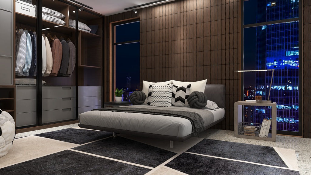 Master Bedroom 3d design renderings