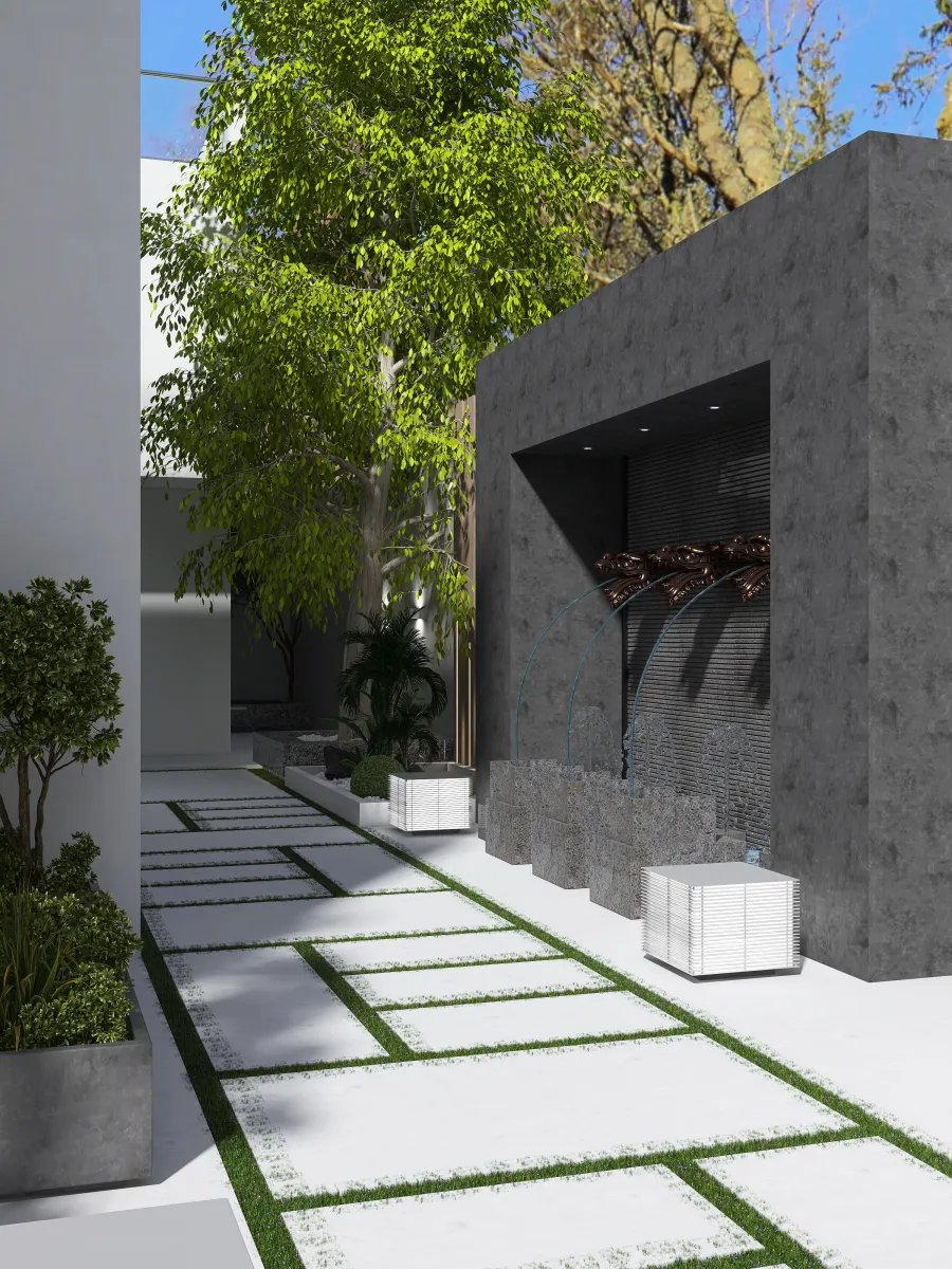 Vila Exterior 3d design renderings