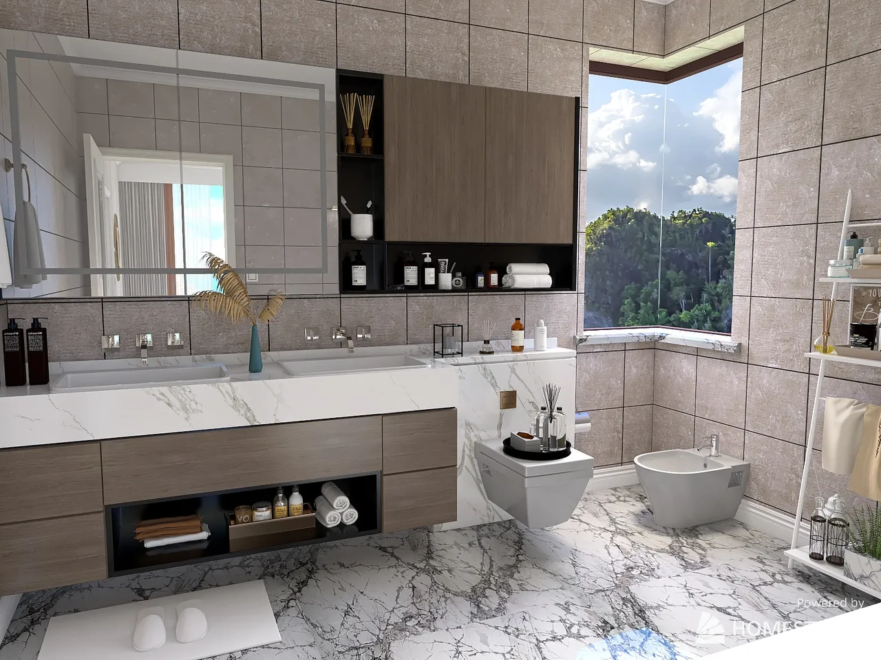 Bathroom 3d design renderings