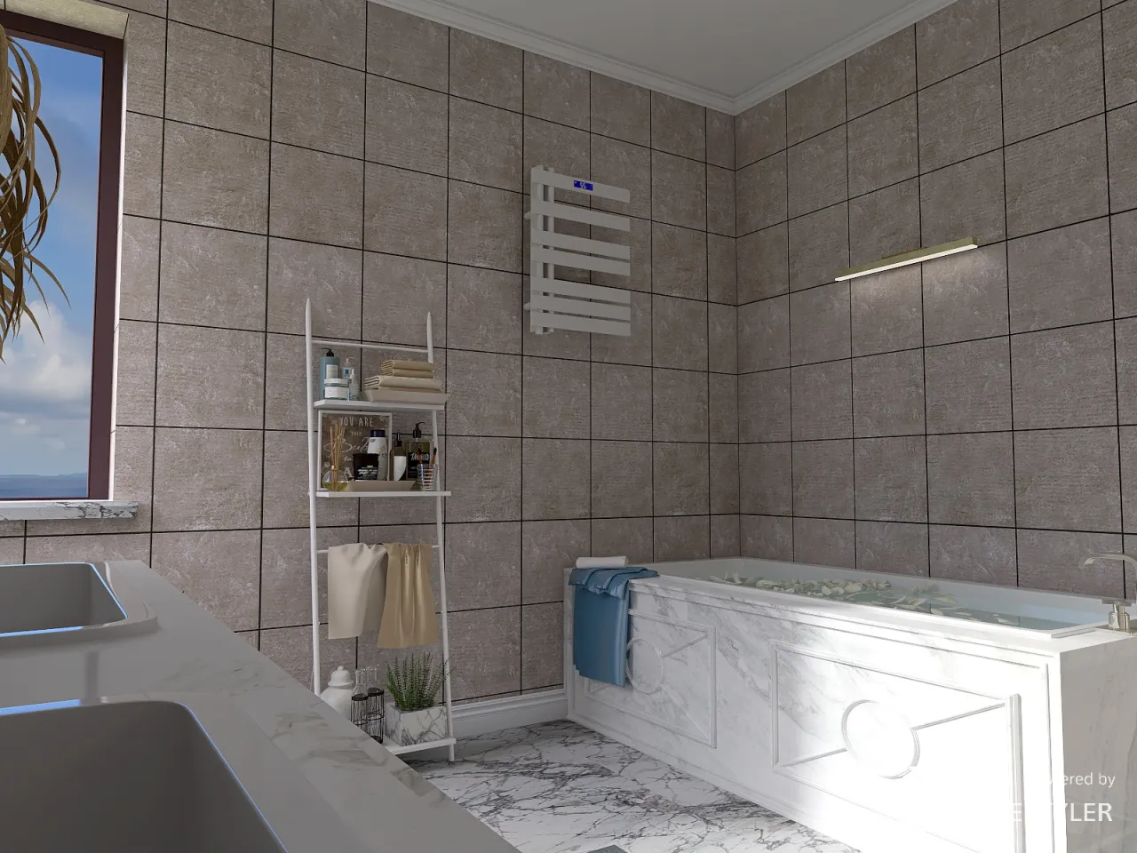 Bathroom 3d design renderings