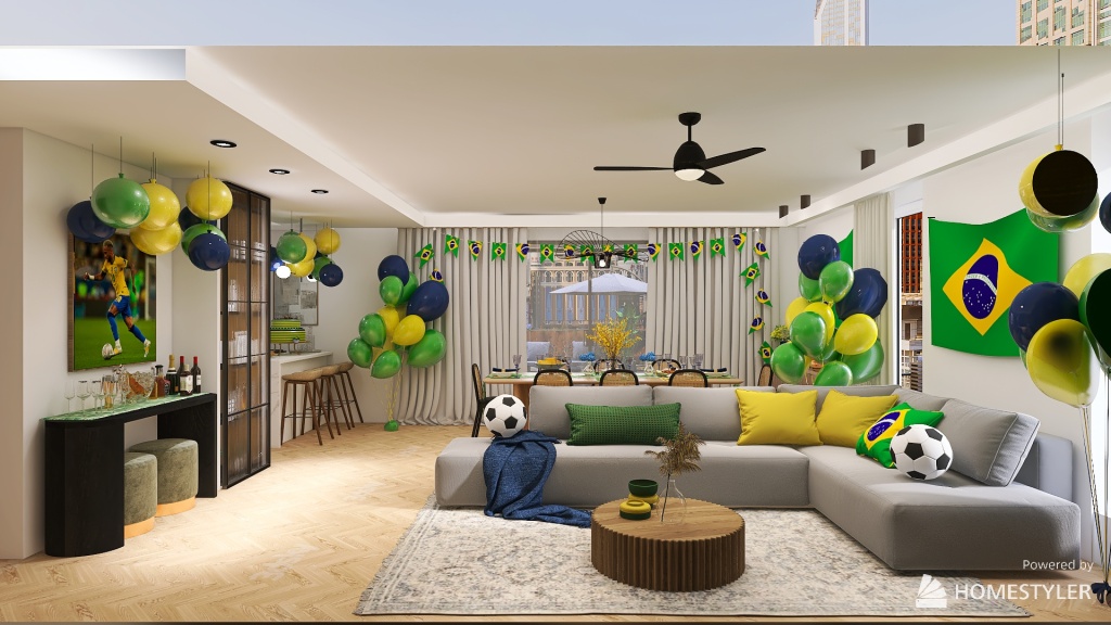 Brazil Party ⭐⭐⭐⭐⭐ 3d design renderings