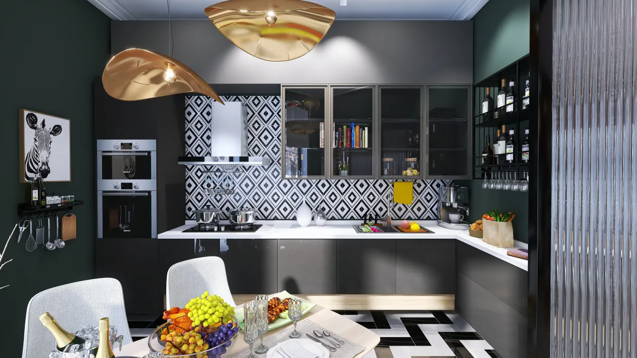 Kitchen 3d design renderings