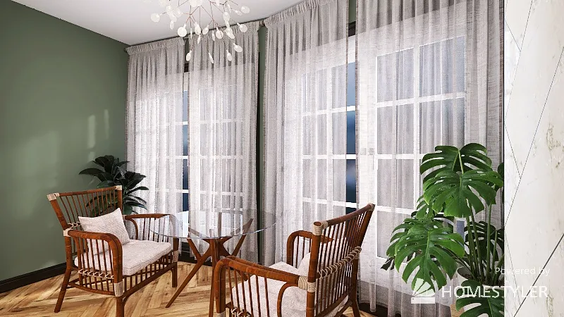 LivingDiningRoom 3d design renderings