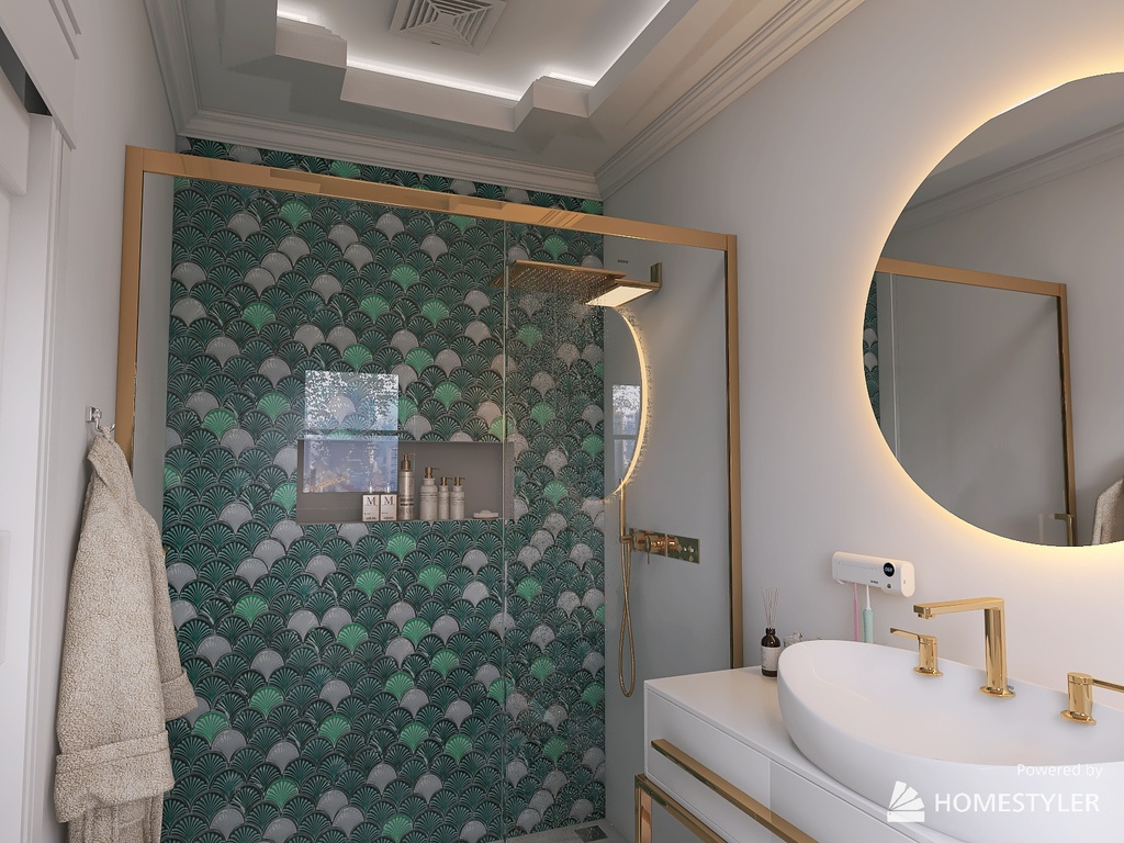 Master Bathroom 3d design renderings