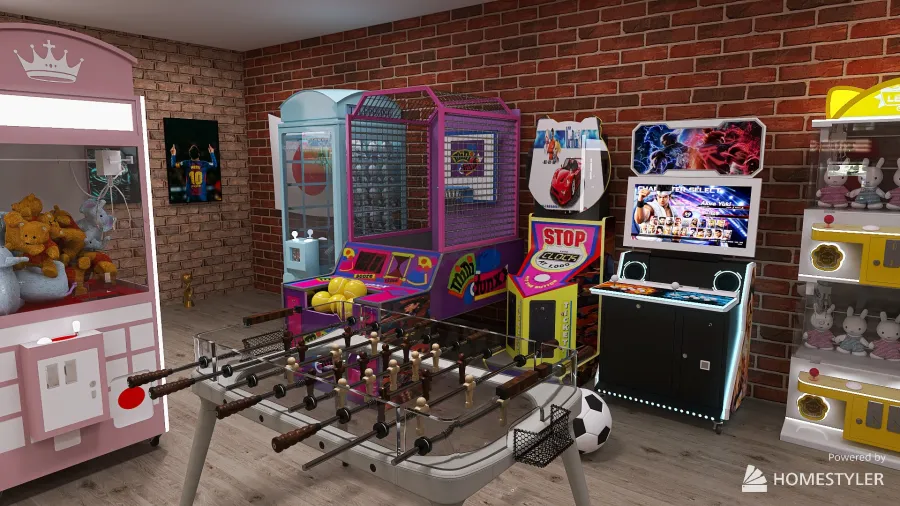 Arcade 3d design renderings