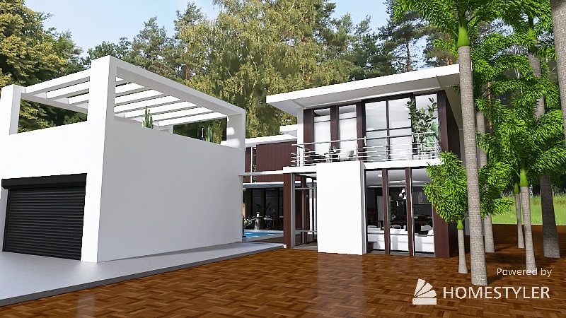 Modern House (Homestyler Project) 3d design renderings
