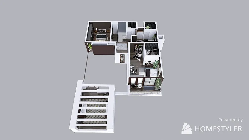 Modern House (Homestyler Project) 3d design picture 1590.39