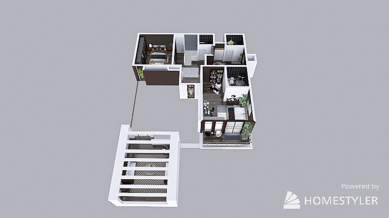 Modern House (Homestyler Project) 3d design picture 1590.39