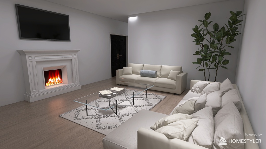 Living and Dining Room1 3d design renderings