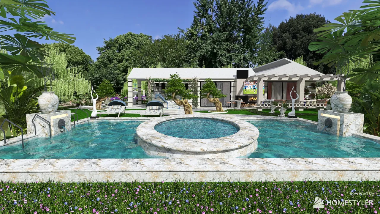 villa righi 3d design renderings