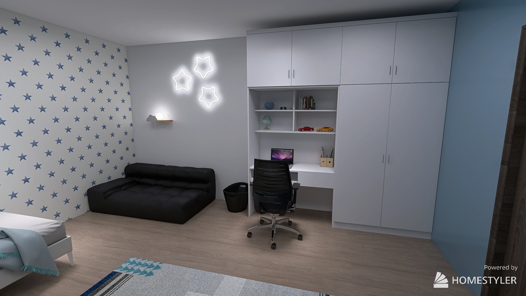 Kids Room 3d design renderings