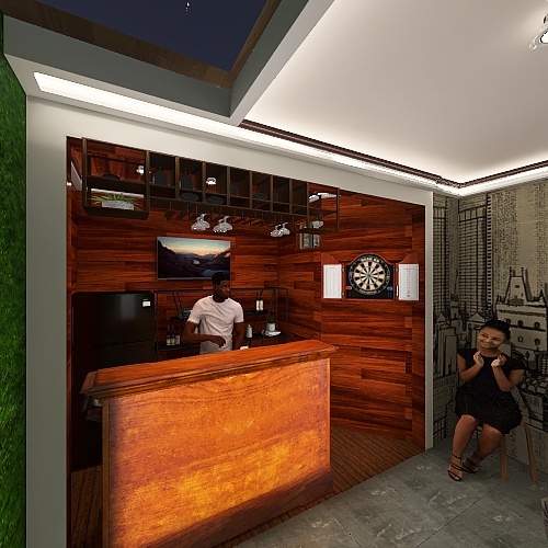 Celestial Bar 3d design renderings