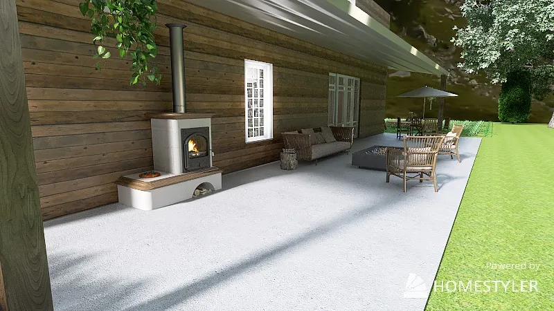 Barn house 3d design renderings