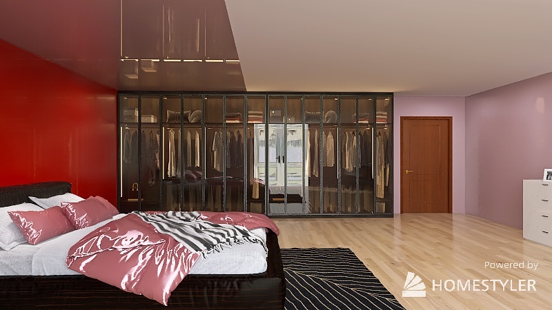 Little bedroom for a classy teenager 3d design renderings