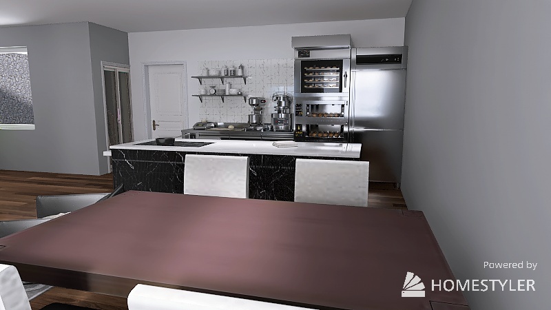 Living and Dining Room 3d design renderings