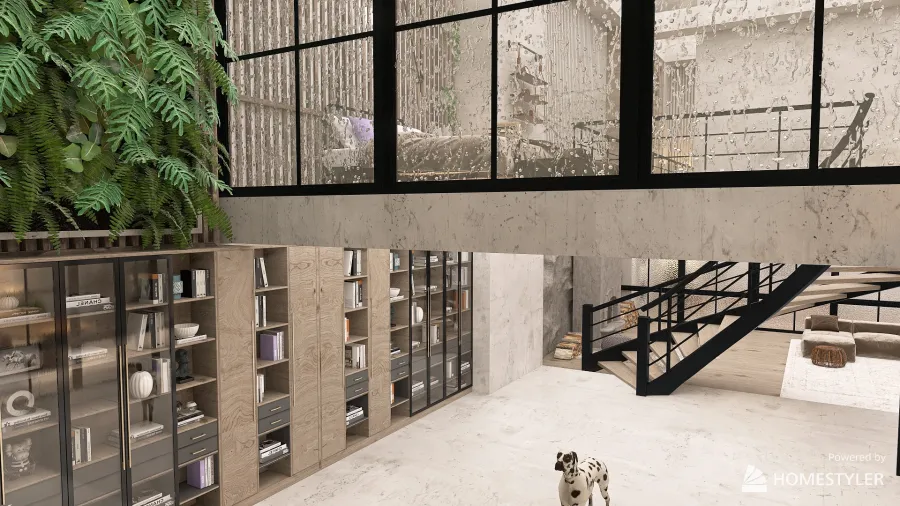 Loft apartment 3d design renderings