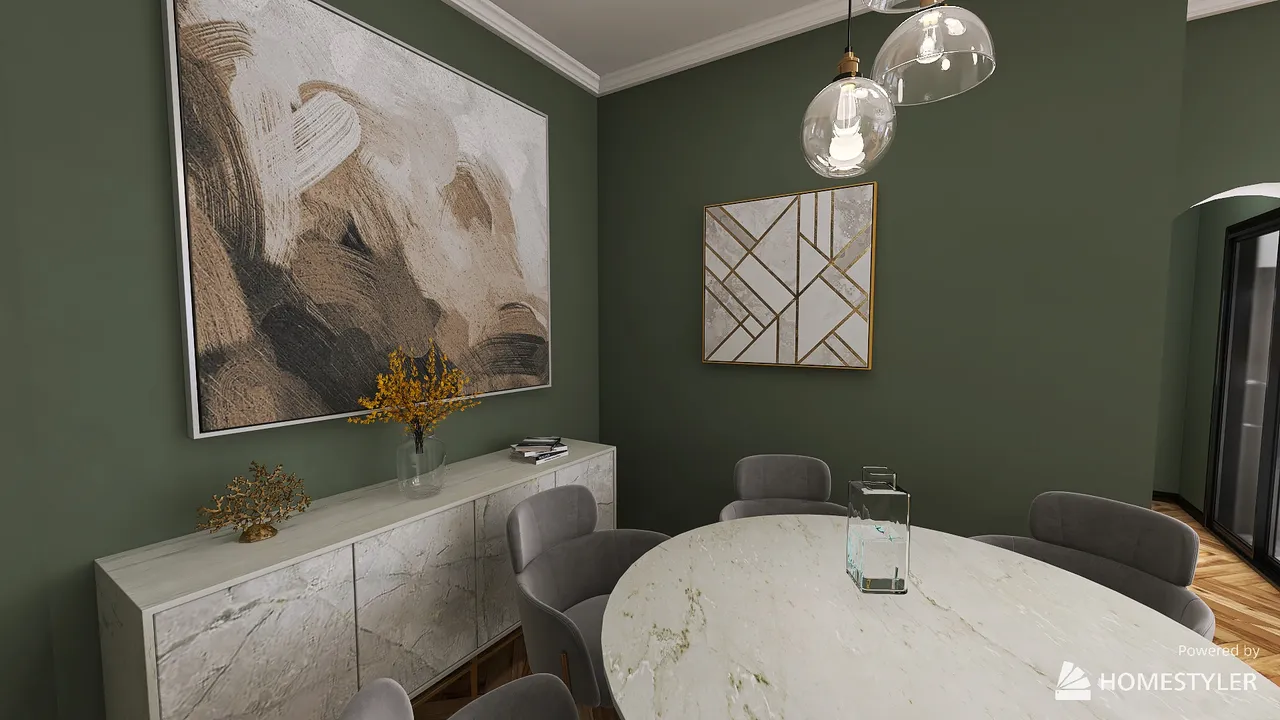 LivingDiningRoom 3d design renderings