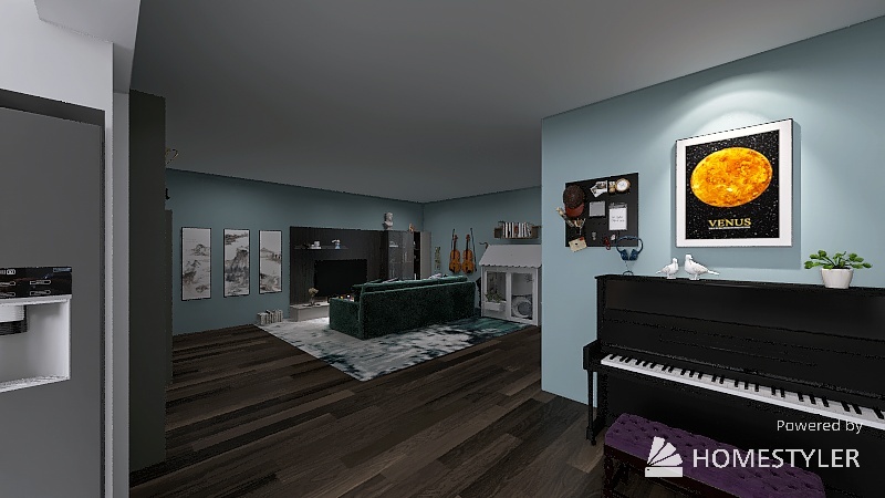 Living Room 3d design renderings