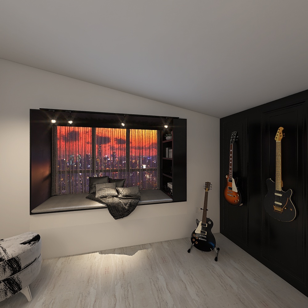 Music room 3d design renderings