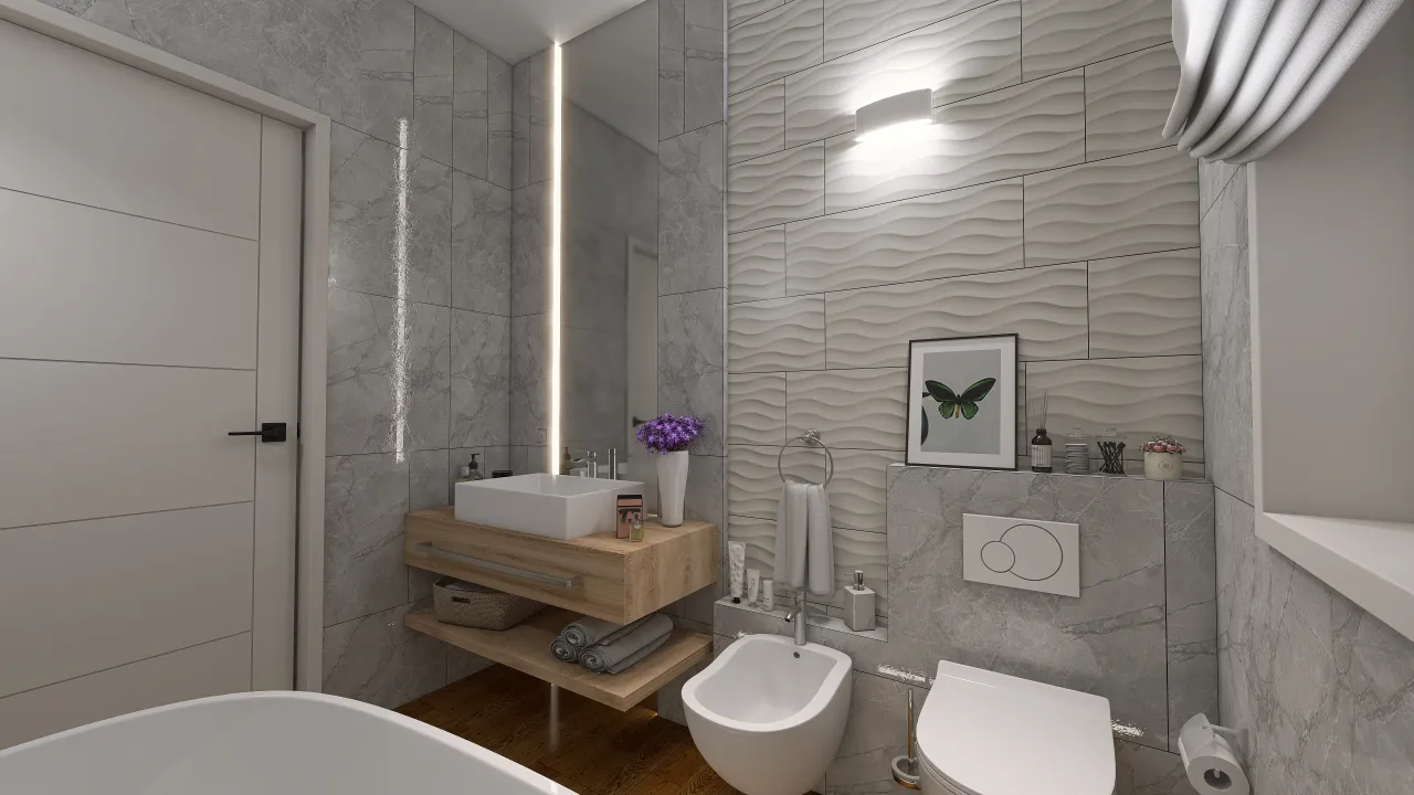 SecondBathroom 3d design renderings