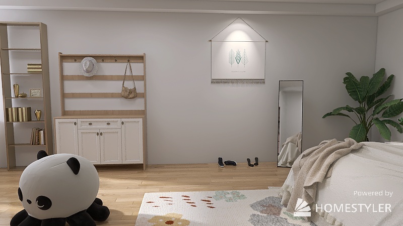 Cute bedroom 3d design renderings