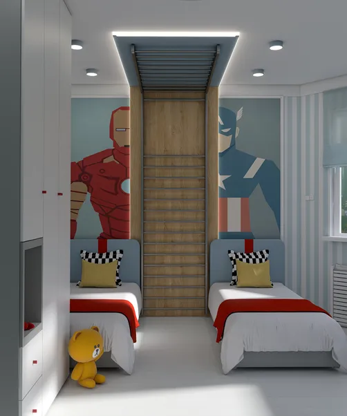 Crooked children's room
