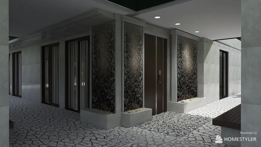 villa paradiso...9 Tall Ceiling Living Space / 2 Floors 3d design renderings