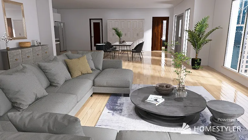 LivingDiningRoom 3d design renderings