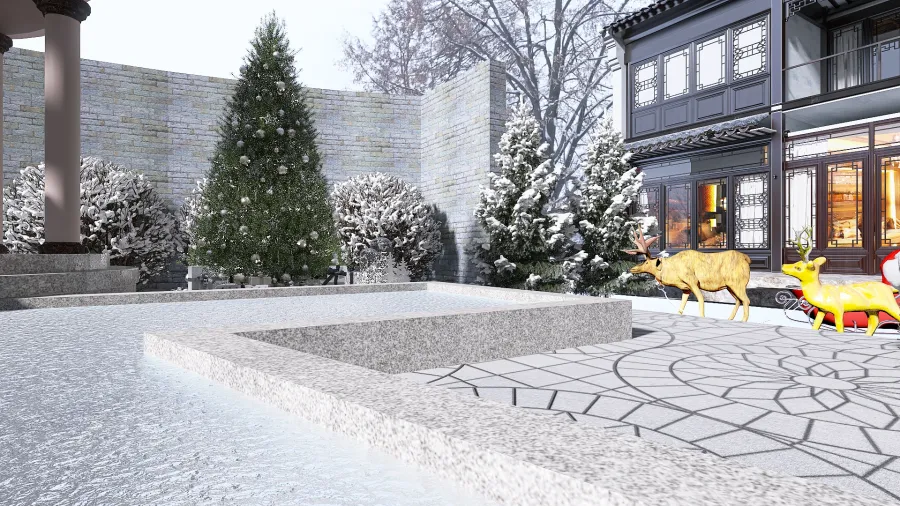 Gingerbread Man Room : Frozen in time 3d design renderings