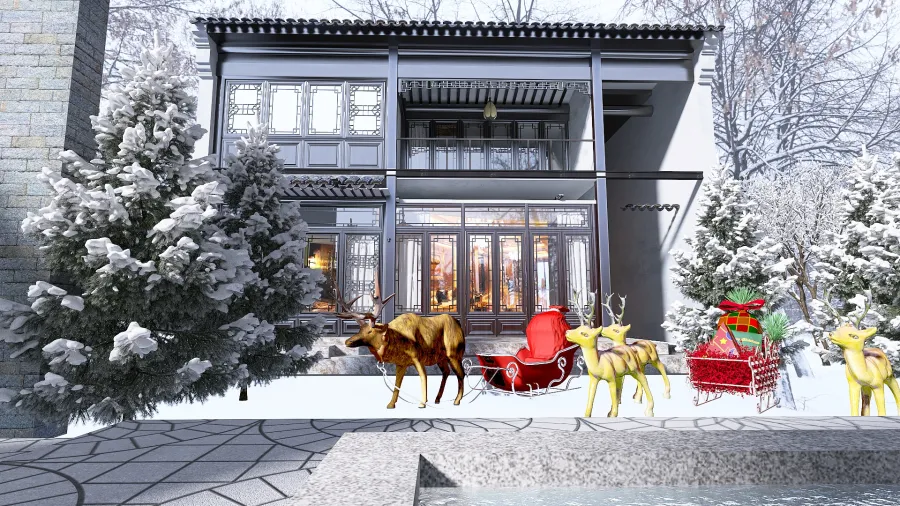 Gingerbread Man Room : Frozen in time 3d design renderings