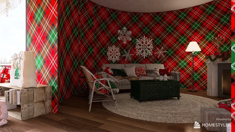 Ginger's Christmas House 3d design renderings