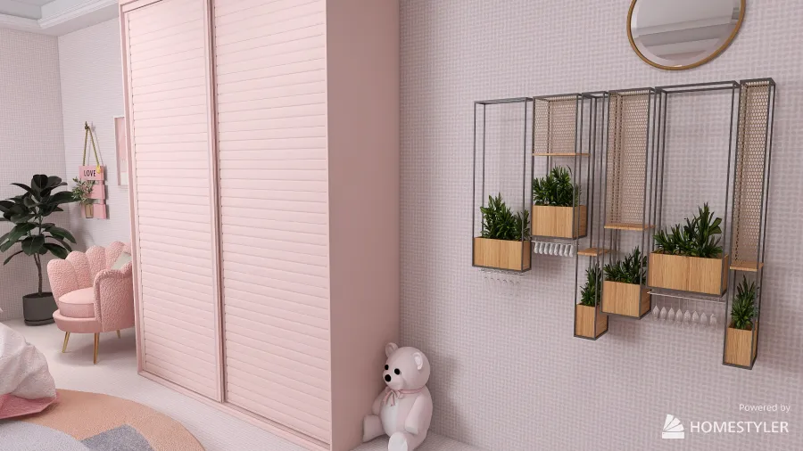 Sakura room 3d design renderings