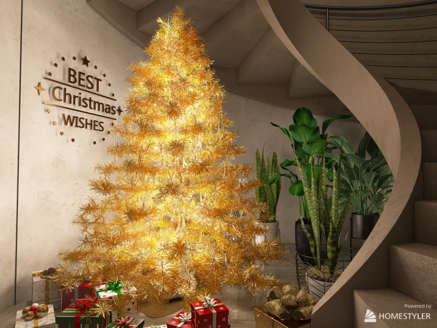 Ginger Tree #Gingerbread Man Room 3d design renderings