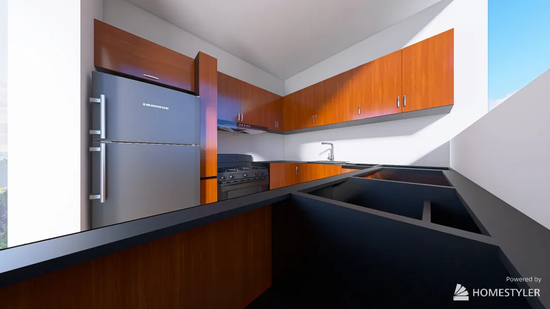 Tawfik's Client Kitchen 3d design renderings