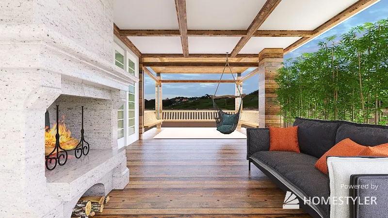 Backyard Deck 3d design renderings