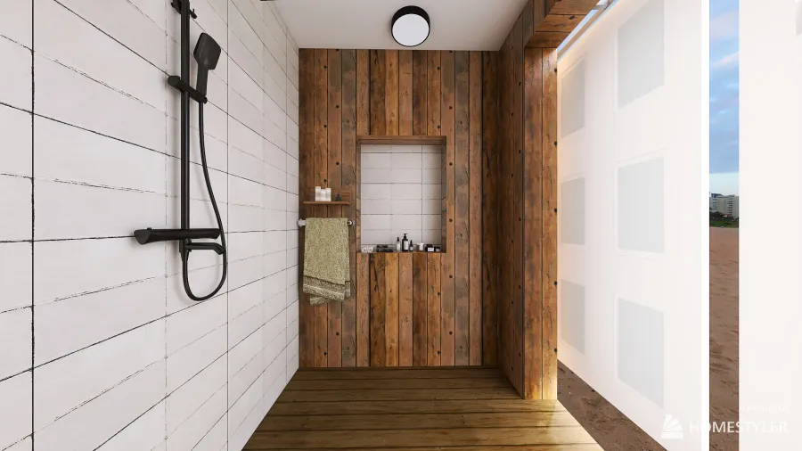 Outdoor Shower 3d design renderings